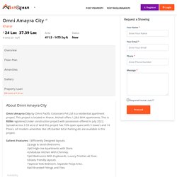 Omni Amayra City in Kharar, Mohali Price List, Brochure, Floor Plan, Location Map