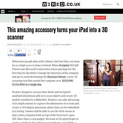 This amazing accessory turns your iPad into a 3D scanner