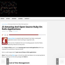 23 Amazing And Open Source Ruby On Rails Applications