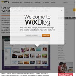 Get Amazing Bigstock Images for your Website Directly from the Wix Editor!
