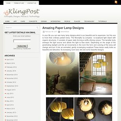 Amazing Paper Lamp Designs