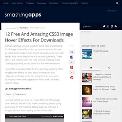 12 Free And Amazing CSS3 Image Hover Effects For Downloads