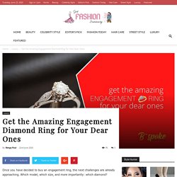 Get the Amazing Engagement Diamond Ring for Your Dear Ones
