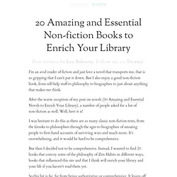 20 Amazing and Essential Non-fiction Books to Enrich Your Library