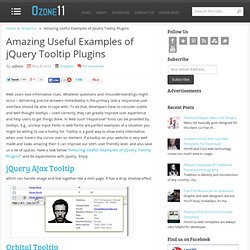 Amazing Useful Examples of jQuery Tooltip Plugins