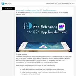 Amazing 9 App Extensions for iOS App Development