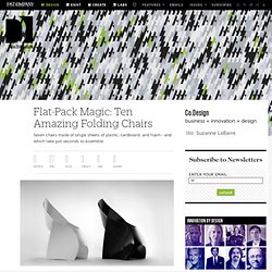 Flat-Pack Magic: Ten Amazing Folding Chairs
