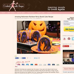 Amazing Halloween Rainbow Party Bundt Cake Recipe