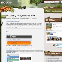 50 Amazing Jquery Examples- Part1