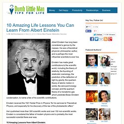 10 Amazing Life Lessons You Can Learn From Albert Einstein - by