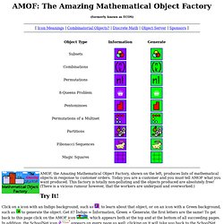 Amazing Mathematical Object Factory
