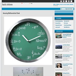 Amazing Mathematical Clock - facts inform