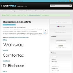 23 amazing free modern clean sans serif fonts for designers on studiowhiz.com