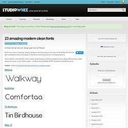 23 amazing free modern clean sans serif fonts for designers on studiowhiz.com