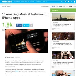 10 Amazing Musical Instrument iPhone Apps