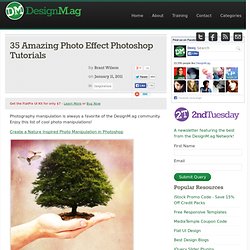 35 Amazing Photo Effect Photoshop Tutorials