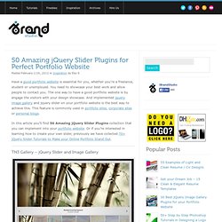 50 Amazing jQuery Slider Plugins for Perfect Portfolio Website