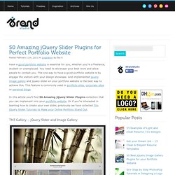 50 Amazing jQuery Slider Plugins for Perfect Portfolio Website 