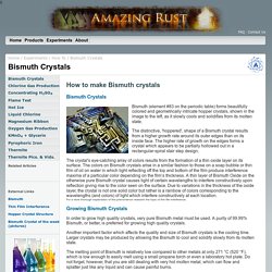 Amazing Rust.com - Bismuth Crystals