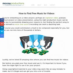 31 Sites with Free Music for Videos