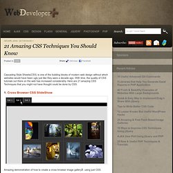 21 Amazing CSS Techniques You Should Know (Build 20100401080539)