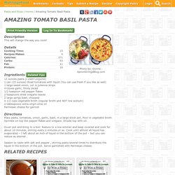 Amazing Tomato Basil Pasta