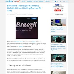 Breezi Lets You Design An Amazing Website Without Writing One Line Of Code