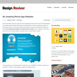 20+ Amazing iPhone App Websites