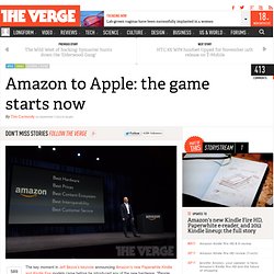 Amazon to Apple: the game starts now