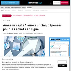 Amazon capte 1 euro sur cinq dépensés pour les achats en ligne