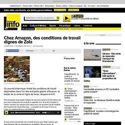 Chez Amazon, des conditions de travail dignes de Zola - Economie – Toute l’actualité économique
