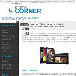 Amazon défie les constructeurs de tablettes avec son Kindle Fire