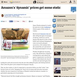 Amazon's 'dynamic' prices get some static