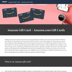 Amazon Gift Card - Amazon.com Gift Cards
