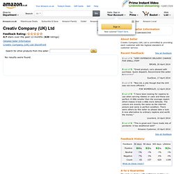 Amazon.co.uk At a Glance: Creativ Company (UK) Ltd