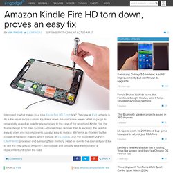 Amazon Kindle Fire HD torn down, proves an easy fix