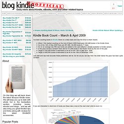 Kindle Book Count - March & April 2009