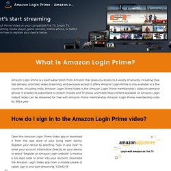 Amazon Login Prime - Amazon.com Help: Use Login Account