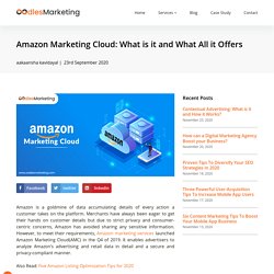 Amazon Marketing Cloud: What is it and What all it Offers