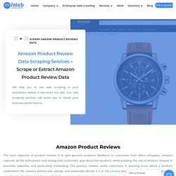 Amazon Product Review Data Scraping
