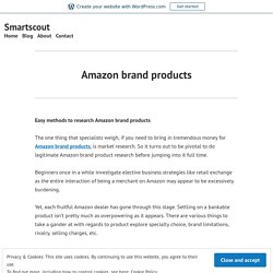 Amazon brand products – Smartscout