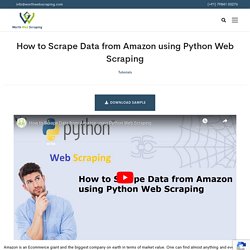 Amazon scraping - How to Scrape Data from Amazon using Python
