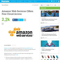 Amazon Web Services Offers Free Cloud Access