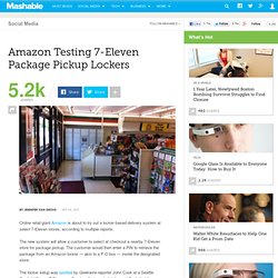 Amazon Testing 7-Eleven Package Pickup Lockers