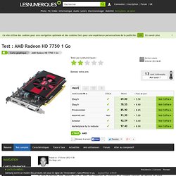AMD Radeon HD 7750 1 Go