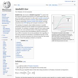 Amdahl's law