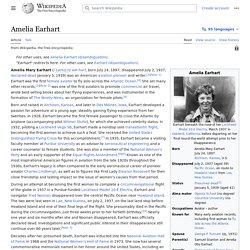 Amelia Earhart - Wikipedia