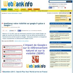 Comment booster sa visibilité sur google.fr avec Google+