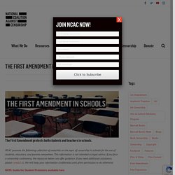 The First Amendment in Schools - NCAC
