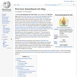 Poor Law Amendment Act 1834